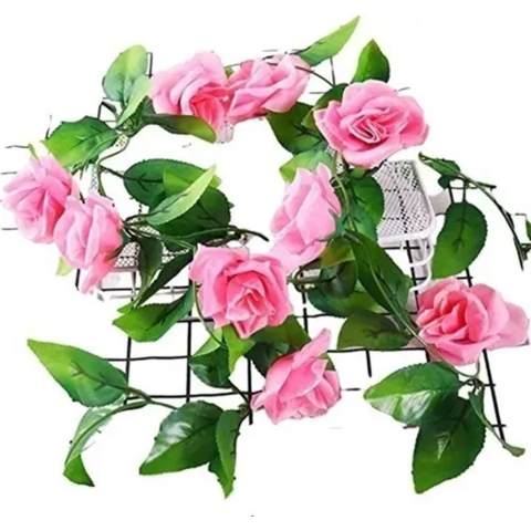 Genérico - Enredaderas Rosas Artificiales Decoración