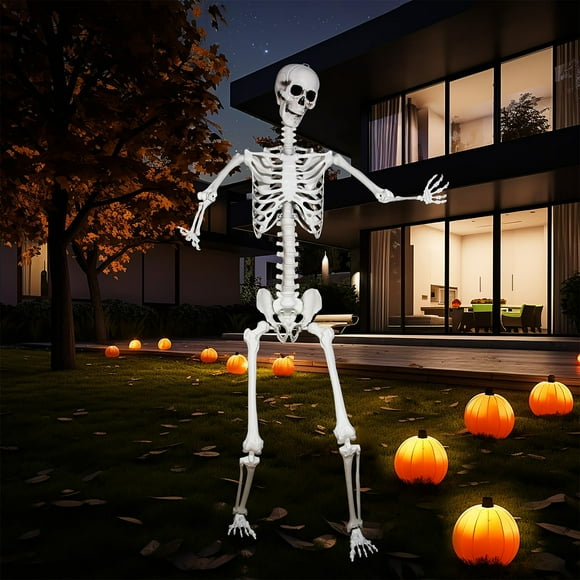 Esqueleto Gigante Kukooka Halloween 2,3 m Gris