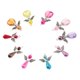 thumbnail image 5 of 10 piezas de plata mixta cuentas del ala del ángel encantos colgante hallazgos de joyería diy, 5 of 5