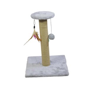 Ioensy - Rascador Para Gatos Poste Para Rascar Regalo Durable Para Gatitos Suministros Cuadrado Gris