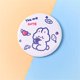 thumbnail image 1 of 1PCS Mini Mirror Cartoon Touch Up Makeup Cartoon Small Mirror Skin Care Tools Pu Handheld Small Round Mirror Health & Beauty, 1 of 3