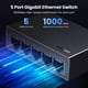 thumbnail image 3 of Conmutador Ethernet UGREEN de 5 puertos Gigabit no administrado sin ventilador, 3 of 8