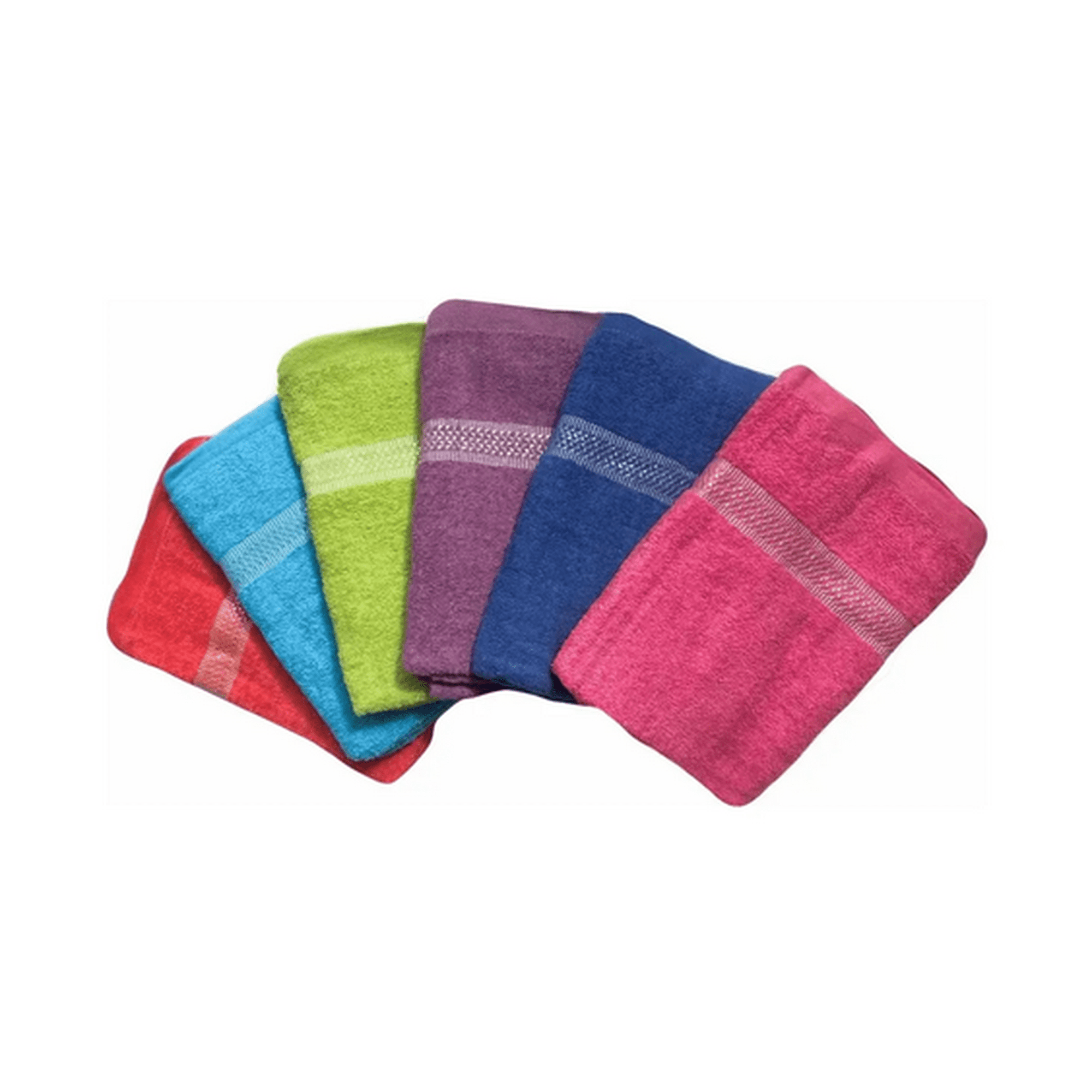 Genérico - Pack 6 Toallas De Baño Algodón 140x70 Cm Surtido Colores