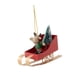 thumbnail image 2 of Adorno De Trineo, Accesorios Para Fotos, Colgante De árbol De Navidad Para Oficina, Estantería, Escritorio, Rojo, 2 of 3