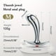 thumbnail image 1 of Metal Thumb Anal Plug Three Sizes Gem Base Design Anal Plug Male Sex, 1 of 3