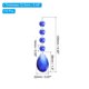 thumbnail image 2 of Uxcell Colgantes de Cristal en Forma de Lágrima para Candelabro, Paquete de 10, Longitud de 125mm, Prismas de Candelabro de 38mm, Adornos de Cuentas Colgantes para Decoración de Manualidades DIY, Azul, 2 of 7