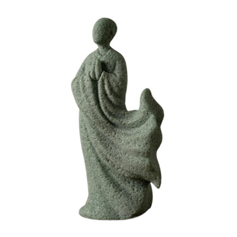 Magideal - Estatua De Monje, Decoración De Escritorio, Artesanía, Centro De Mesa, Artes Y Manualidades, Micropaisaje, Colección Compacta, Adorno De Bonsái Creati Estilo A