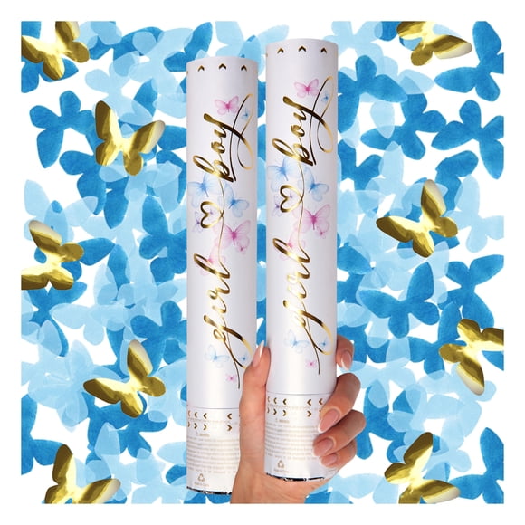 Cañón de Confeti PRIMEPURE 25 cm Azul (2 unidades)