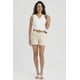 thumbnail image 4 of Polera Mujer Botones Pata Lisa Crudo, 4 of 4