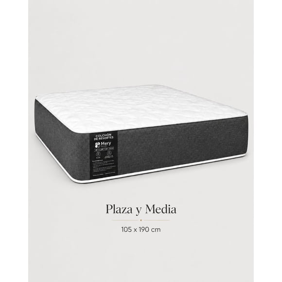 Colchón 1,5 Plazas Mery Desing Dual – Confort por Ambos Lados