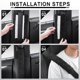 thumbnail image 5 of Funda para cinturón de seguridad de coche JUSTTOP Universal, paquete de 2, color negro, 5 of 6