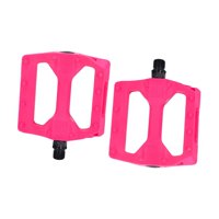 Ioensy - Pedales De Bicicleta Ligeros Universales De Nailon, Repuestos Planos, Color Rosa