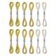thumbnail image 1 of Uxcell 12 Madejas de Hilo de Bordado, Hilo de Bordado Metálico Oro/Plata/Oro Claro, 1 of 6