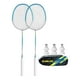 thumbnail image 2 of Juego De 2 Raquetas De Bádminton Resistentes Para Interior, Exterior, Exterior, Patio Trasero, Color Azul, 2 of 3