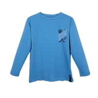 Pillin - Polera Niño Manga Larga Estampado Wild Vibes Azul