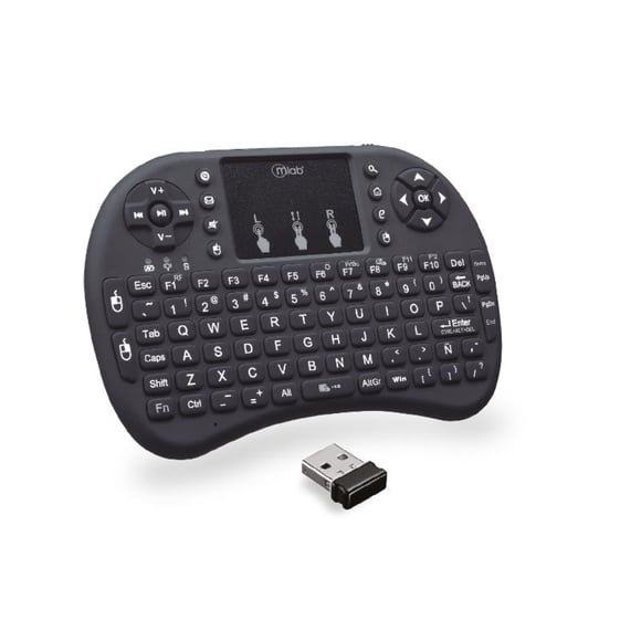 Teclado Inalámbrico Touchpad Recargable Pc Notebook Smart Tv
