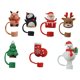 thumbnail image 2 of Tapas De Paja De Navidad A Prueba De Polvo Vacaciones Adorable Adorno De Paja De Navidad 7 Piezas, 2 of 5