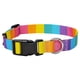 thumbnail image 1 of Collar para perro WEZEBEL ajustable de poliéster suave arcoíris talla L, 1 of 6
