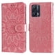 thumbnail image 5 of Funda tipo cartera FOXDOCK para Realme 9 Pro , diseño girasol en relieve, cuero PU, cierre magnético, soporte y tarjetero, 5 of 5