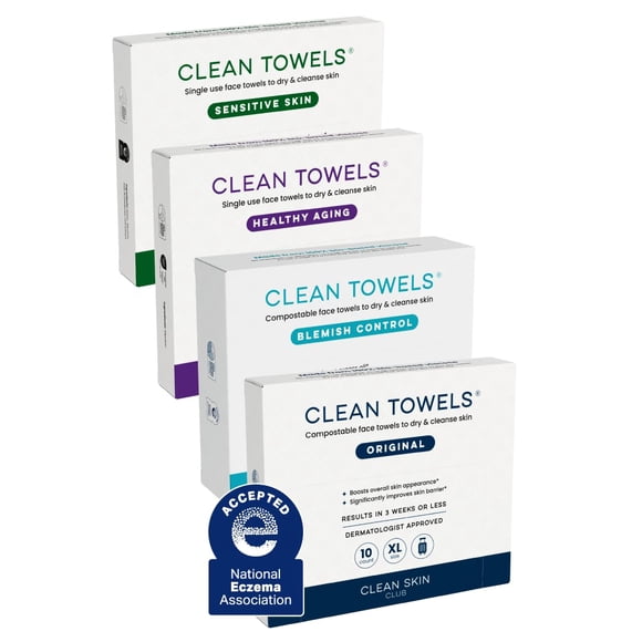 Toallas faciales desechables Clean Skin Club Clean Towels® XL