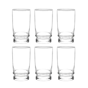 Cristar - Display 6 Vasos Altos Madeira Rock 370Cc Tragos Jugos
