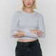 thumbnail image 3 of Polera Mujer Crop Manga Larga Gris Corona, 3 of 5
