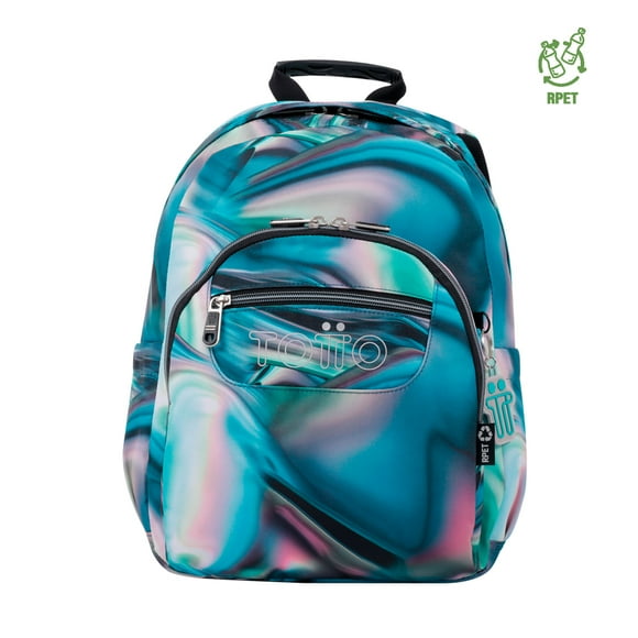 Mochila Escolar Gommas RPET Verde Zefiro