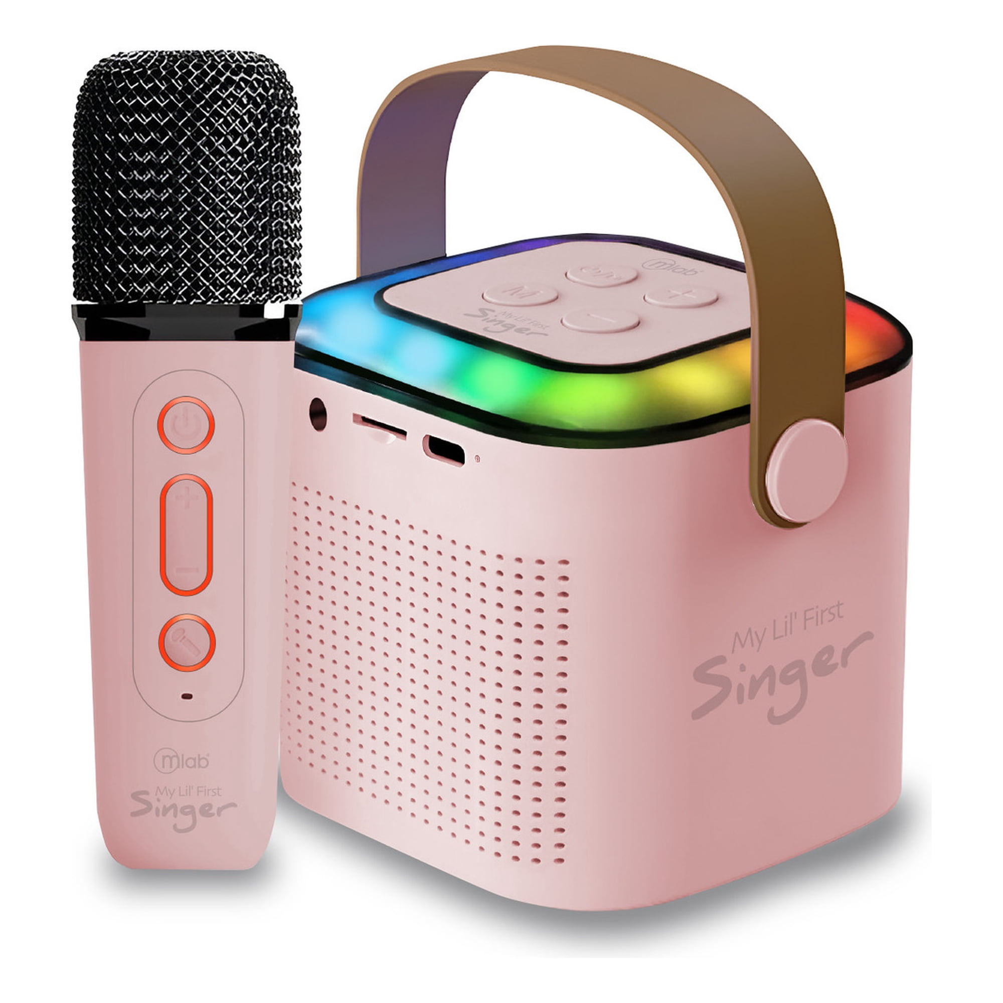 Parlante My Lil First Sínger Luz Rgb 1 Mic Inalam Mlab 09392