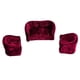 thumbnail image 4 of Casa De Mu?ecas Muebles En Miniatura 1/20 Sofá Doble Sofá Para Juguetes Calientes Rojo, 4 of 5