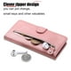 thumbnail image 2 of Funda con Cremallera para Samsung Galaxy A73 5G, Carcasa Cartera de Cuero PU con Soporte y Tarjetero, 2 of 6