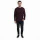 thumbnail image 3 of Sweater Cuello Redondo Textura Rojo Oscuro, 3 of 4