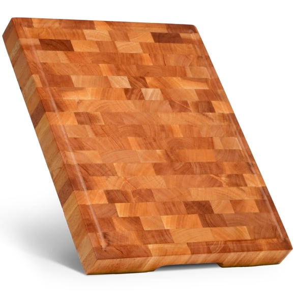 Tabla de Cortar SHUMARU Caoba 43x33x4 cm con Canaleta para Jugos