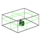 thumbnail image 2 of Nivel Láser 16 Líneas Herramientas Auto 2 Baterías + Trípode, 2 of 3