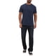 thumbnail image 2 of INSPIRE CHIC Camiseta Henley de Hombre con Cuello Redondo y Bolsillo de Manga Corta con Botones S Azul Marino, 2 of 6