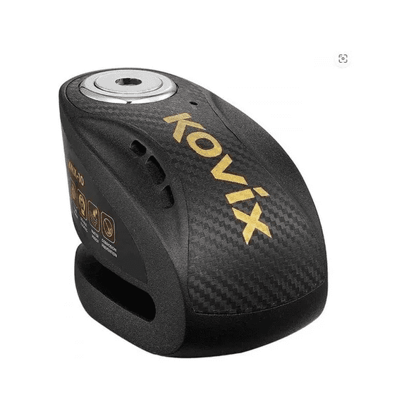 Candado Disco Moto Kovix KNX10 Alarma 120dB Doble Lock Negro