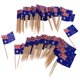 thumbnail image 5 of 100 piezas decorativas bandera palillos fiesta comida decoraciones Australia, 5 of 5