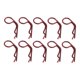 thumbnail image 4 of 10pcs RC Cuerpo Clips Pines R-Pin Para 1/8 1/10 1/12 RC Racing Vehicle Car Decor Rojo, 4 of 5