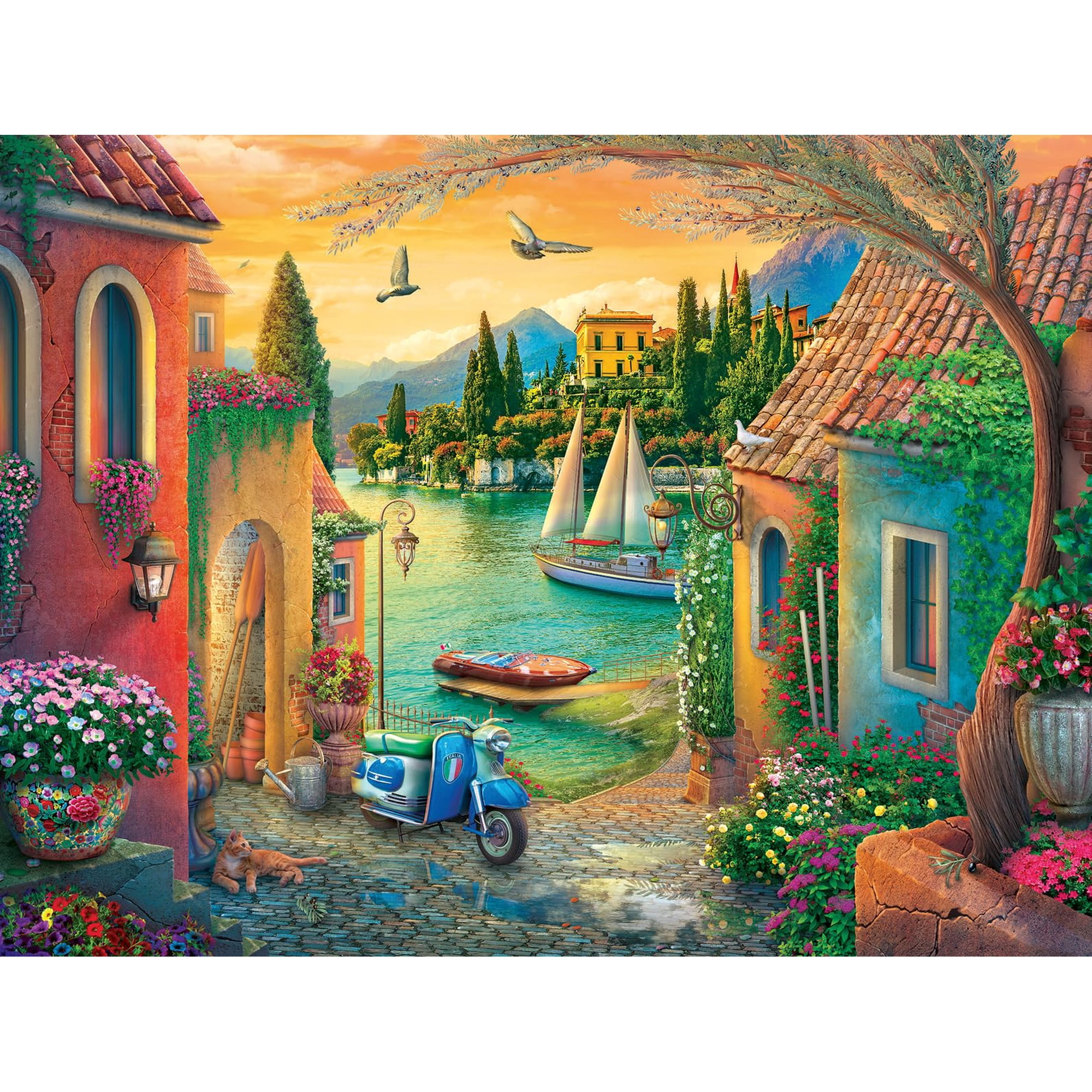Rompecabezas Ravensburger European Villa Views, 750 Piezas