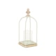 thumbnail image 1 of Farol Cheungs Thistledale de metal blanco con madera y cuerda, 1 of 3