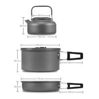 Genérico - Set De Ollas Outdoor, Camping, Cocinilla Y Utensilios