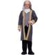 thumbnail image 1 of Disfraz de Ben Franklin para niños, tamaño grande, con chaqueta, chaleco y jabot, 1 of 1