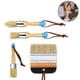 thumbnail image 2 of Juego de 4 pinceles para tiza y cera, de cerdas naturales, para muebles, madera y decoración del hogar. Incluye pinceles planos, redondos, grandes y puntiagudos., 2 of 8