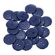 thumbnail image 1 of 20 piezas de botones de costura de resina, 25 mm (1") 2 agujeros botones redondos para manualidades, azul medianoche, 1 of 6
