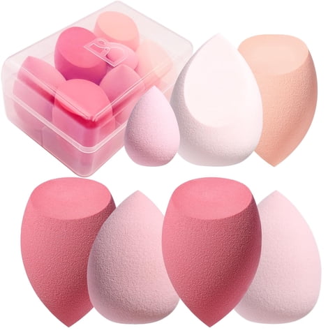 Set De Esponjas De Maquillaje Bs-Mall Blender Sponges, 7 Unidades+1 Mini