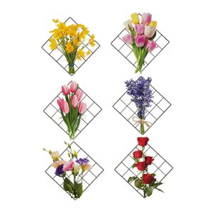 Magideal - Rejilla Adhesivos De Pared Papel Tapiz Decoración Impermeable Extraíble Decoración De Pared Elegante Calcomanía Mural Para Sala De Estar Baño Pasillo Estilo D