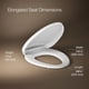 thumbnail image 3 of Asiento de inodoro alargado con calefacción Kohler PureWarmth 10349-0 blanco, 3 of 9