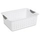 thumbnail image 1 of Organizador de almacenamiento Sterilite Ultra Basket blanco, paquete de 6, 1 of 9