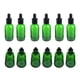 thumbnail image 1 of 12 piezas de aceites esenciales aceites esenciales cuentagotas botellas aromaterapia por 30 ml verde, 1 of 5