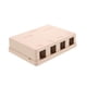 thumbnail image 4 of Caja De Montaje Superficial De 4 Puertos Para Jack Keystone Ethernet, 4 of 8