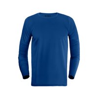 Snix - Polera Deportiva Infantil Dry Fit Manga Larga Azul Rey Talla 16